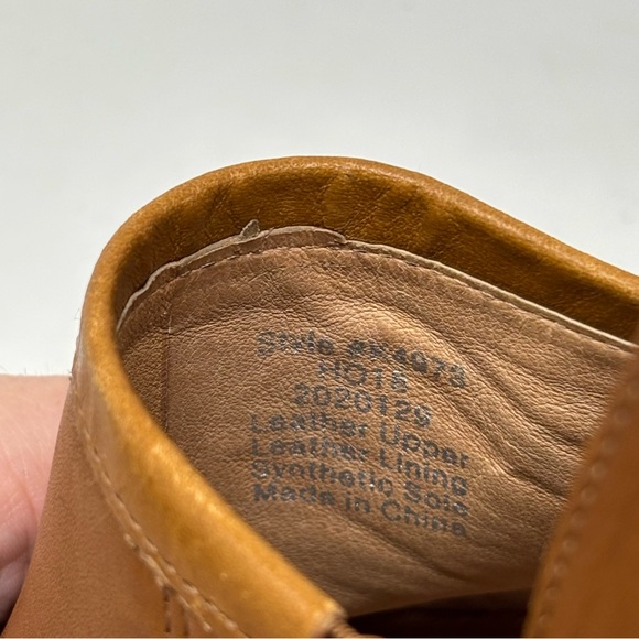 Madewell The Brady Low Cut Leather Booties English Saddle Size 6 - Picture 13 of 14